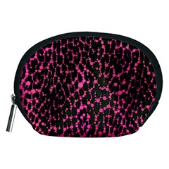 Hot Pink Leopard Print  Accessory Pouch (medium) by OCDesignss