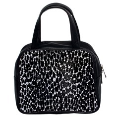 Black&white Leopard Print  Classic Handbag (two Sides)