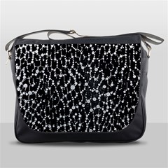 Black&white Leopard Print  Messenger Bag