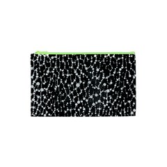 Black&white Leopard Print  Cosmetic Bag (xs) by OCDesignss