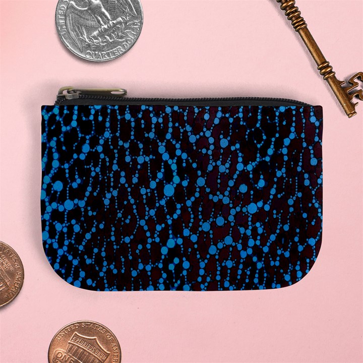 Florescent Leopard Print  Coin Change Purse