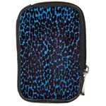 Florescent Leopard Print  Compact Camera Leather Case Front