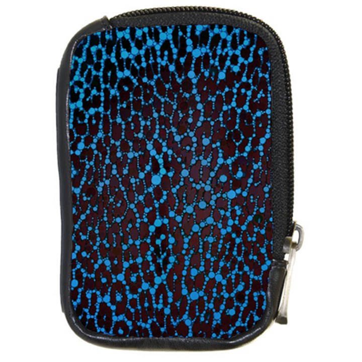 Florescent Leopard Print  Compact Camera Leather Case