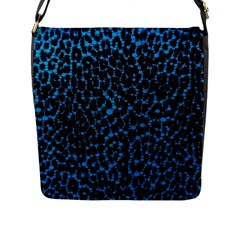 Florescent Leopard Print  Flap Closure Messenger Bag (large) by OCDesignss