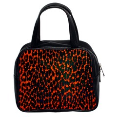 Florescent Leopard Print  Classic Handbag (two Sides)