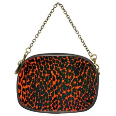 Florescent Leopard Print  Chain Purse (one Side)