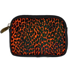 Florescent Leopard Print  Digital Camera Leather Case by OCDesignss