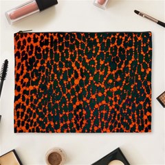 Florescent Leopard Print  Cosmetic Bag (xl)