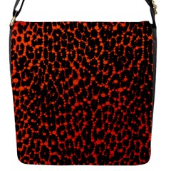 Florescent Leopard Print  Flap Closure Messenger Bag (small)