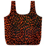 Florescent Leopard Print  Reusable Bag (XL) Front