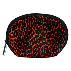 Florescent Leopard Print  Accessory Pouch (medium) by OCDesignss