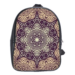 Crazy Beautiful Abstract  School Bag (large)