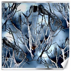 Abstract Of Frozen Bush Canvas 12  X 12  (unframed) by canvasngiftshop