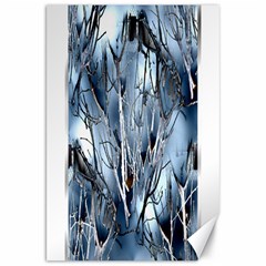 Abstract Of Frozen Bush Canvas 20  X 30  (unframed)