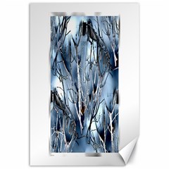 Abstract Of Frozen Bush Canvas 24  X 36  (unframed) by canvasngiftshop