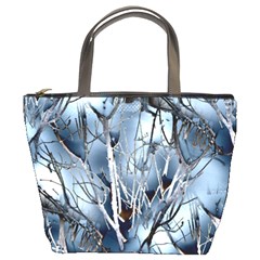 Abstract Of Frozen Bush Bucket Handbag by canvasngiftshop