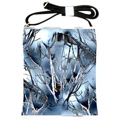 Abstract Of Frozen Bush Shoulder Sling Bag