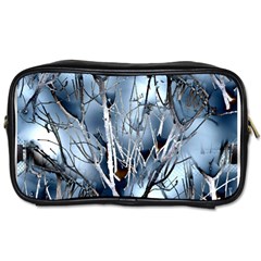 Abstract Of Frozen Bush Travel Toiletry Bag (one Side)