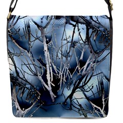 Abstract Of Frozen Bush Flap Closure Messenger Bag (small)