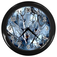 Abstract Of Frozen Bush Wall Clock (black)