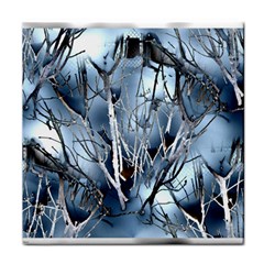 Abstract Of Frozen Bush Face Towel