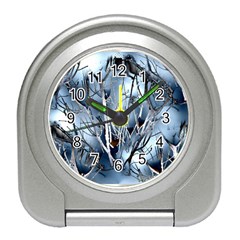 Abstract Of Frozen Bush Desk Alarm Clock