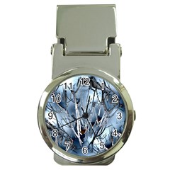 Abstract Of Frozen Bush Money Clip With Watch by canvasngiftshop