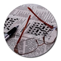 Crossword Genius 8  Mouse Pad (round) by StuffOrSomething