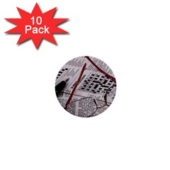 Crossword Genius 1  Mini Button (10 Pack) by StuffOrSomething