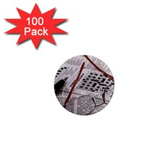 Crossword Genius 1  Mini Button Magnet (100 Pack) by StuffOrSomething