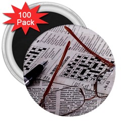 Crossword Genius 3  Button Magnet (100 Pack) by StuffOrSomething