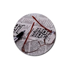 Crossword Genius Drink Coaster (round)