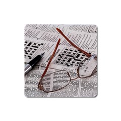 Crossword Genius Magnet (square) by StuffOrSomething