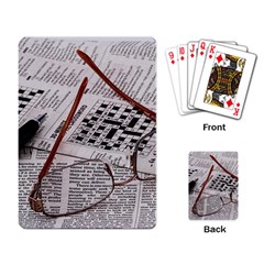 Crossword Genius Playing Cards Single Design by StuffOrSomething