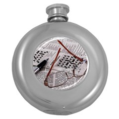 Crossword Genius Hip Flask (round)