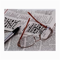 Crossword Genius Glasses Cloth (small, Two Sided)