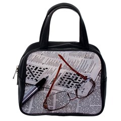 Crossword Genius Classic Handbag (one Side)