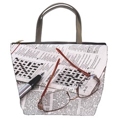 Crossword Genius Bucket Handbag