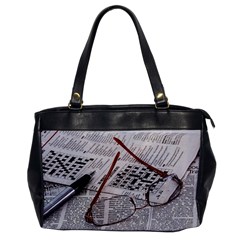 Crossword Genius Oversize Office Handbag (one Side) by StuffOrSomething