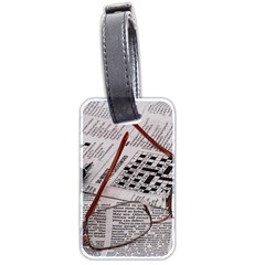 Crossword Genius Luggage Tag (two Sides) by StuffOrSomething