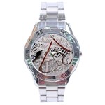 Crossword Genius Stainless Steel Watch Front