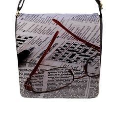 Crossword Genius Flap Closure Messenger Bag (large) by StuffOrSomething