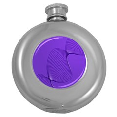 Twisted Purple Pain Signals Hip Flask (round)