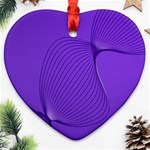 Twisted Purple Pain Signals Heart Ornament (Two Sides) Front