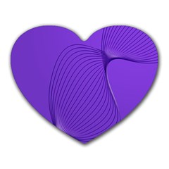 Twisted Purple Pain Signals Mouse Pad (heart)