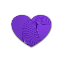 Twisted Purple Pain Signals Drink Coasters (heart) by FunWithFibro