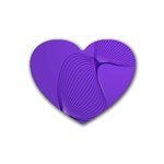 Twisted Purple Pain Signals Drink Coasters 4 Pack (Heart)  Front