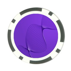 Twisted Purple Pain Signals Poker Chip