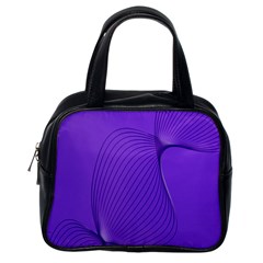 Twisted Purple Pain Signals Classic Handbag (one Side) by FunWithFibro