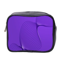 Twisted Purple Pain Signals Mini Travel Toiletry Bag (two Sides)